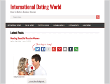 Tablet Screenshot of internationaldatingworld.com